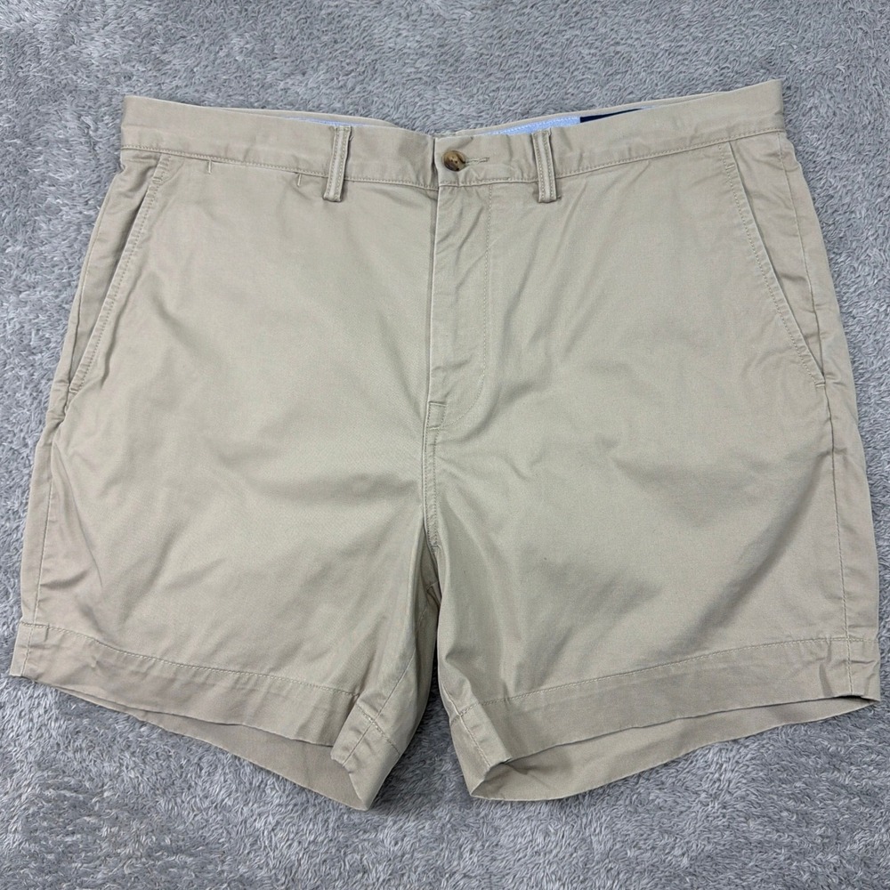 Polo Ralph Lauren Shorts Mens 35 Tan Classic Fit 6" Stretch Cotton Twill Chino